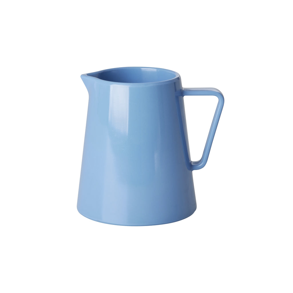 Blaues Melamin Milchkännchen 175 ml von Rice für Kaffee und Salatdressing