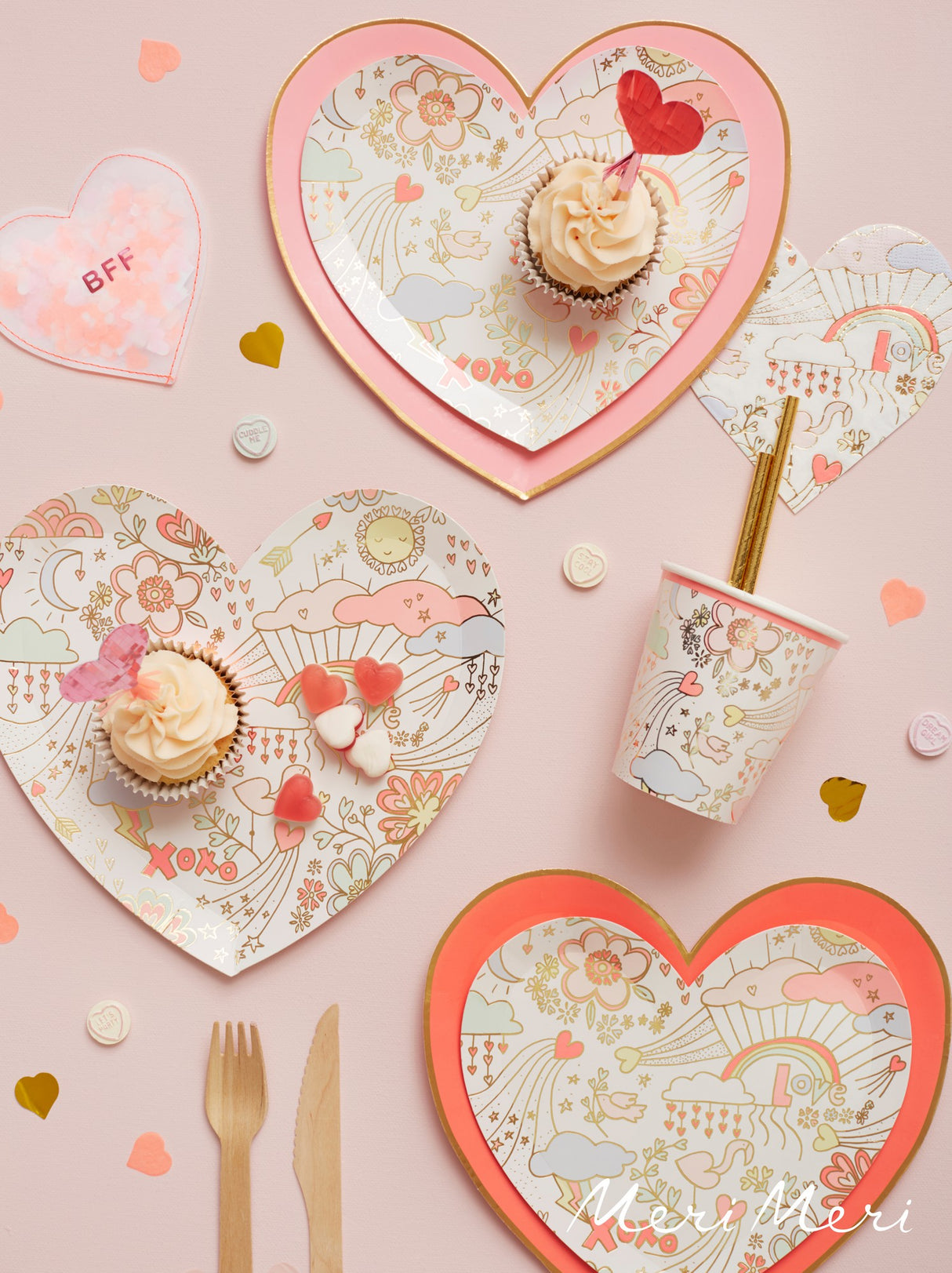 Kleine Partyteller Herz