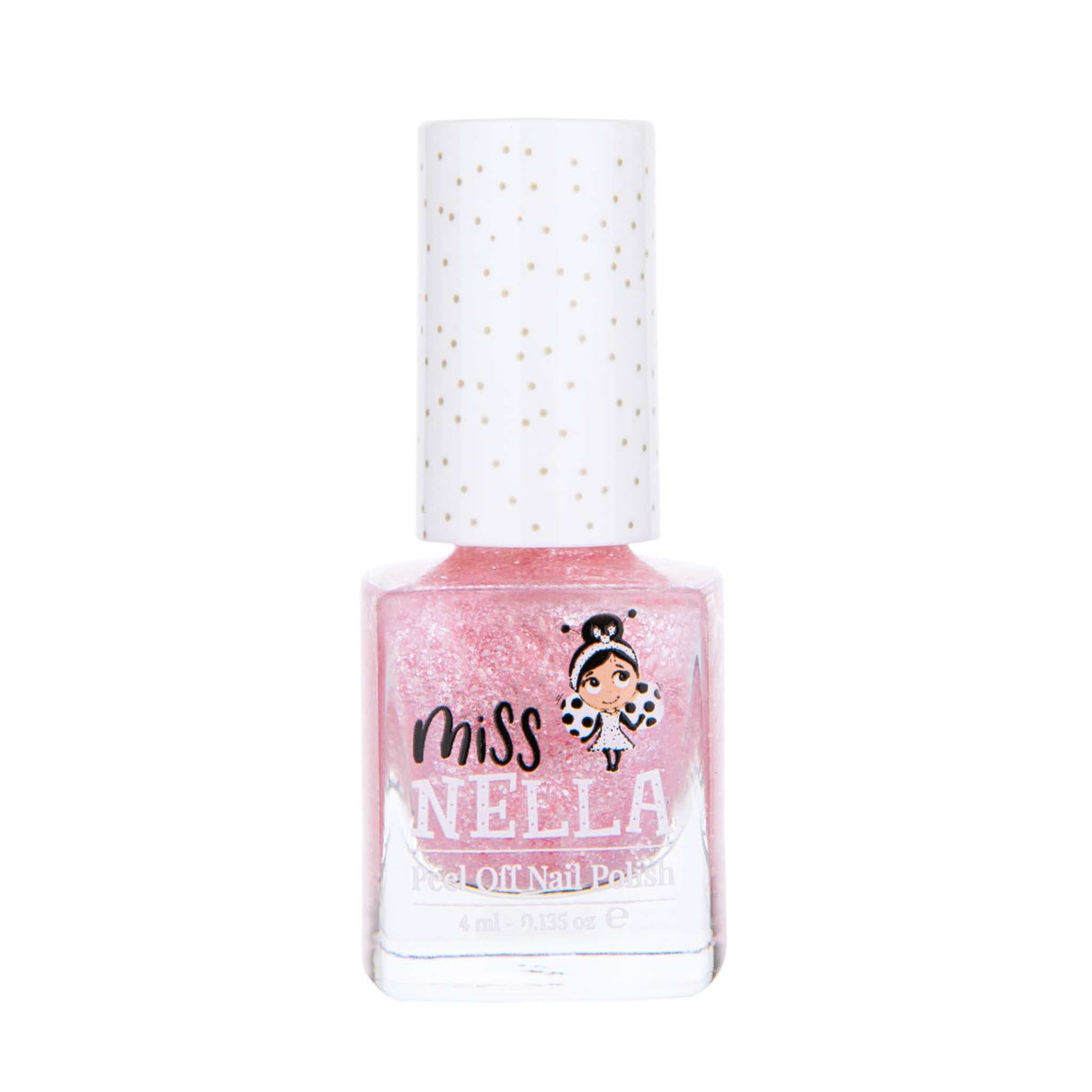 Peel-Off Nagellack Itsy Glitzy Hippo von Miss Nella, kinderfreundlich, wasserbasiert, chemikalienfrei, leicht abziehbar ohne Entferner