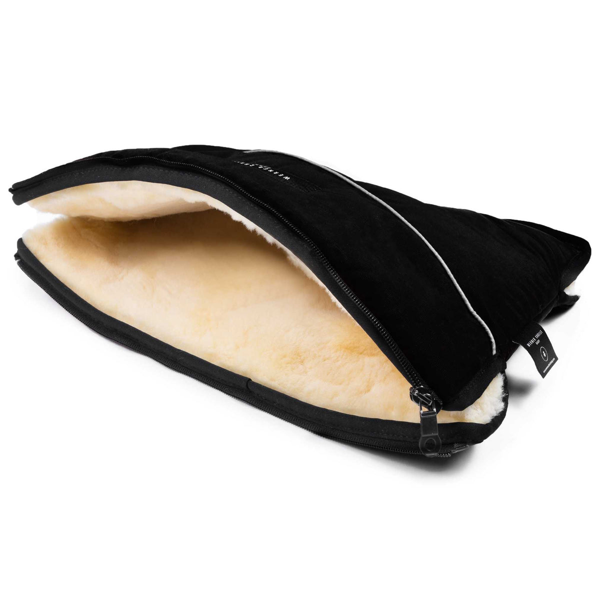 Moffy Lammfell Handwärmer/ schwarz
