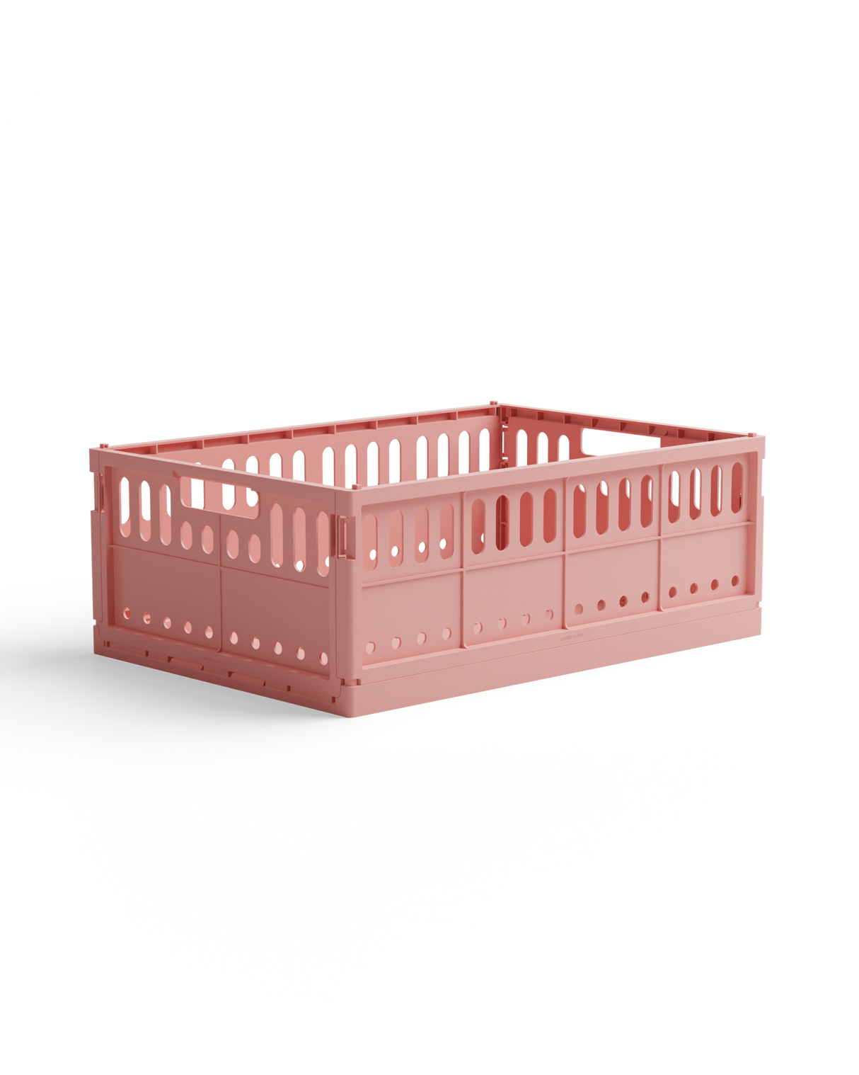 Candyfloss pink Aufbewahrungsbox maxi aus recyceltem Plastik, faltbar und stapelbar