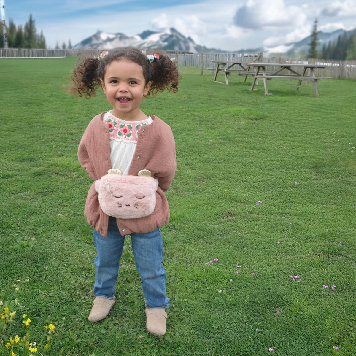 Flauschige Bauchtasche Millie Mouse