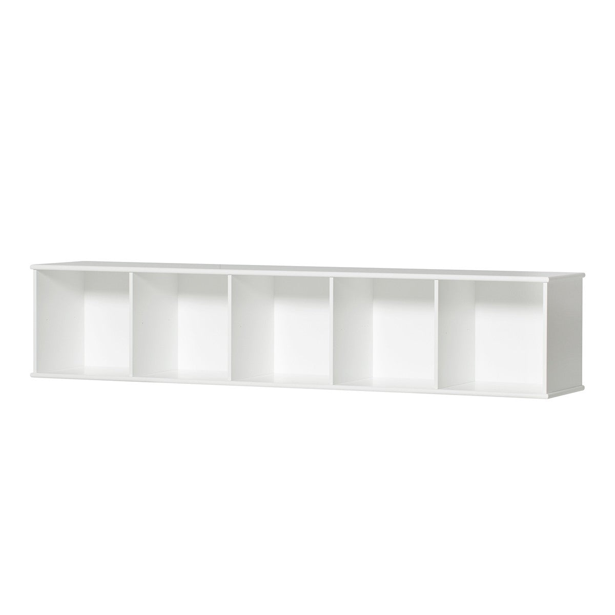 Wood Regal 5x1 mit Sockel kinderfreundliches nordisches Design Holzregal zum Wandmontieren oder Aufstellen