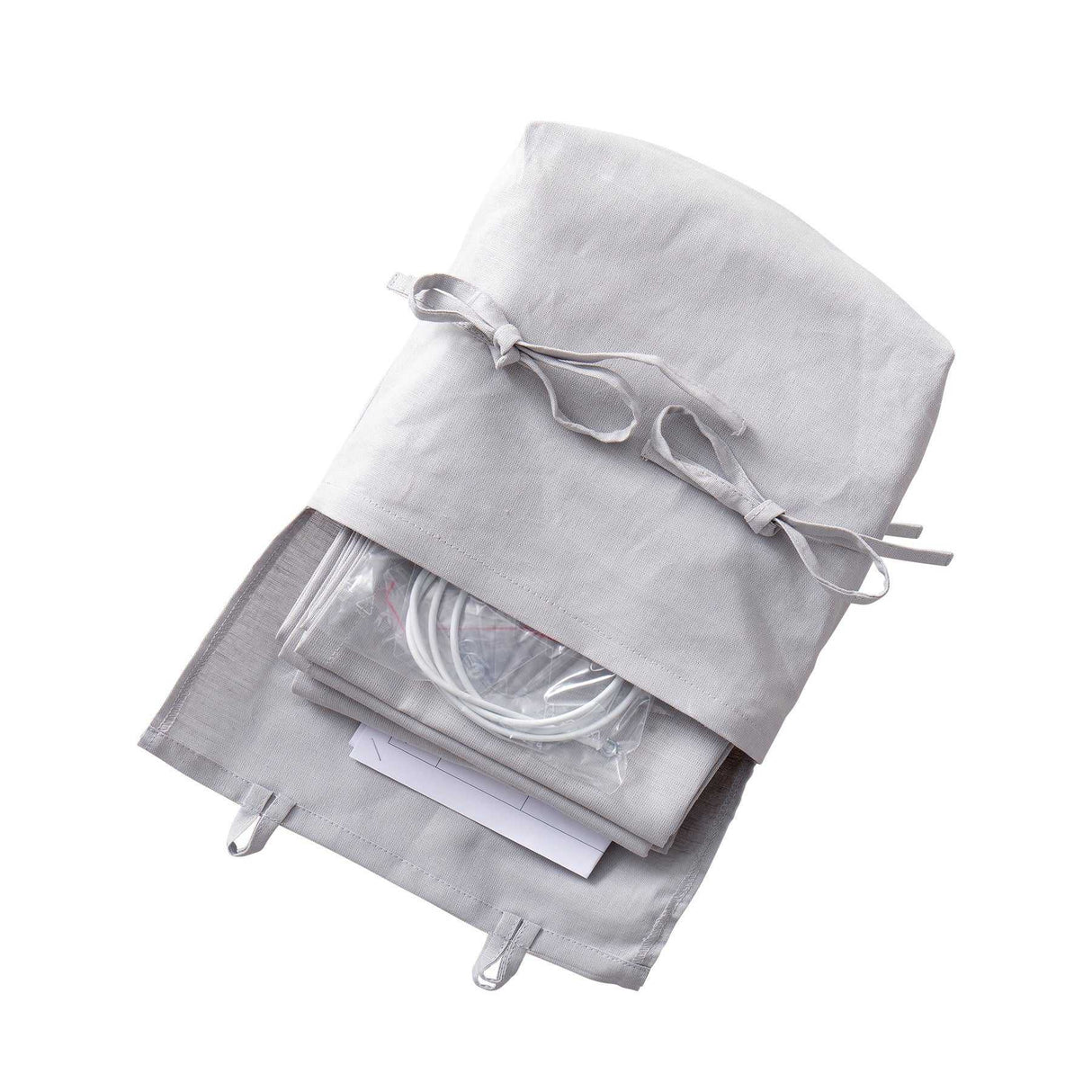 Wood Vorhang für Mini+ halbhohes Bett- grau