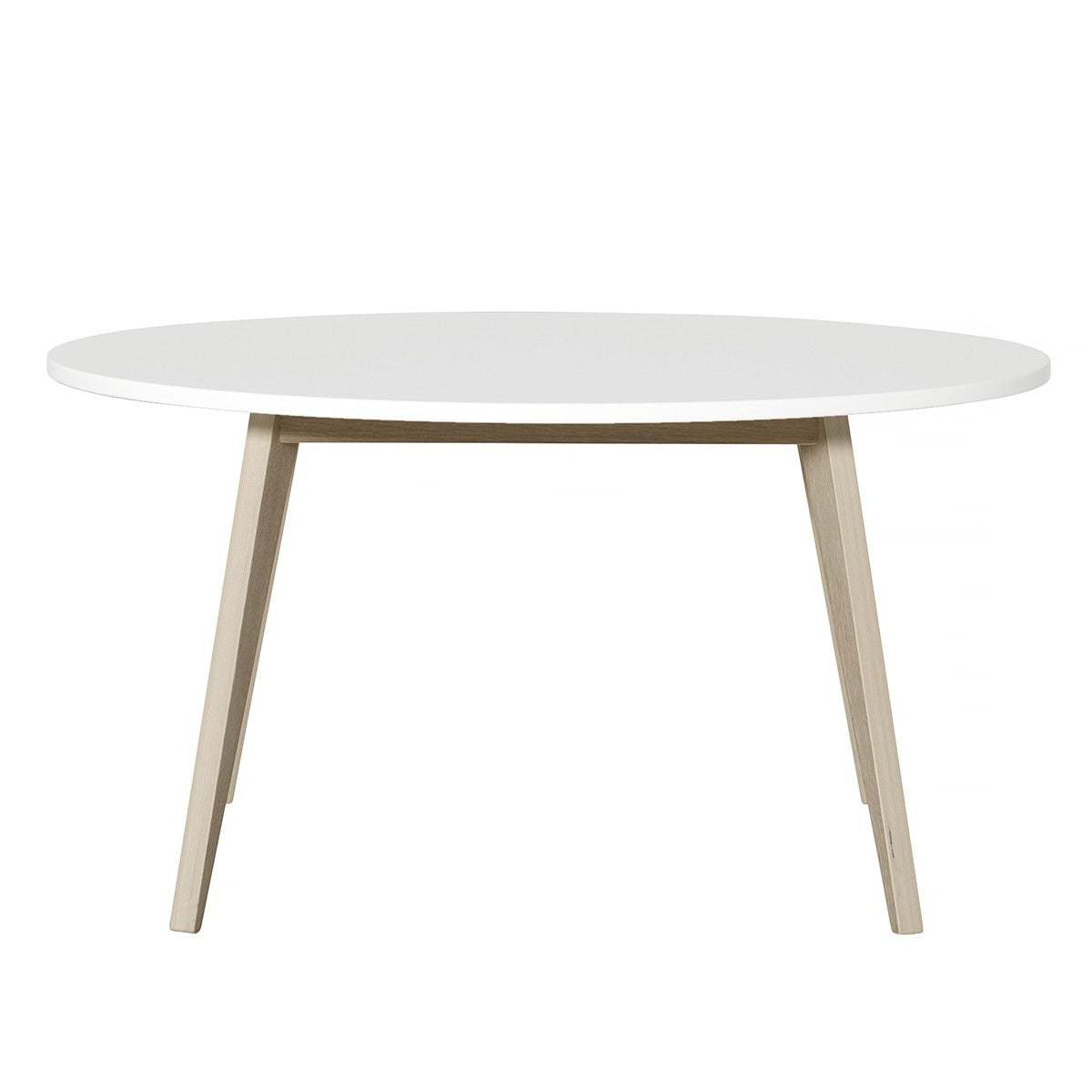 Wood Pingpong Kindertisch aus nordischer Eiche und weiß lackiertem MDF von Oliver Furniture