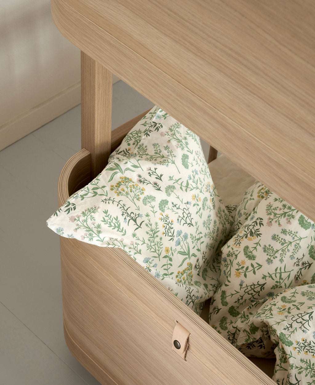 Mini+ halbhohes Etagenbett, Eiche (68x162 cm)
