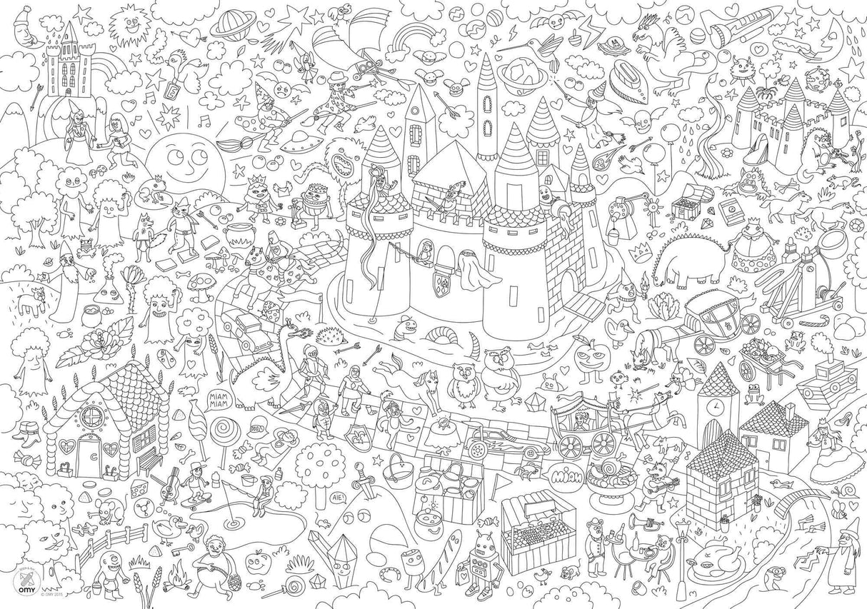 Giant Coloring Poster- Magic