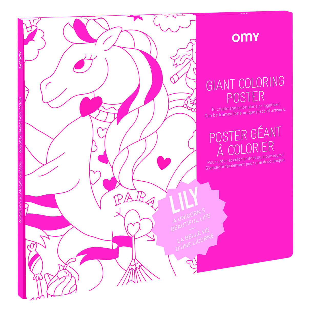 Giant Coloring Poster - Lily Einhorn