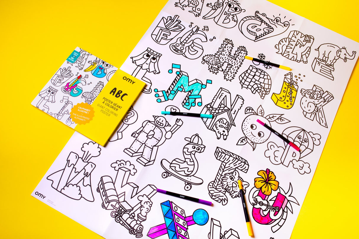 Giant Coloring Poster/ Abc