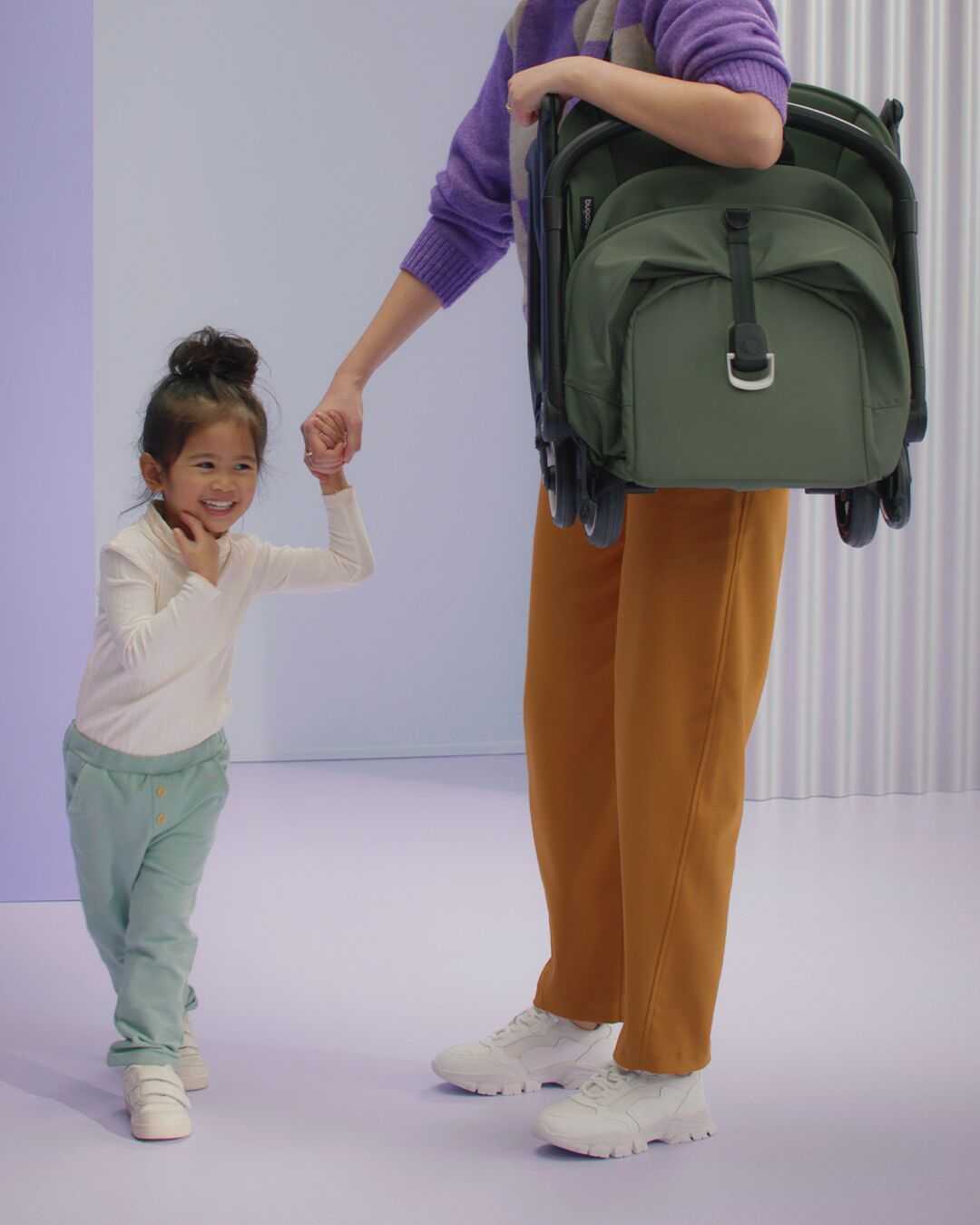 Bugaboo Butterfly City-Kinderwagen komplett schwarz/sturmblau