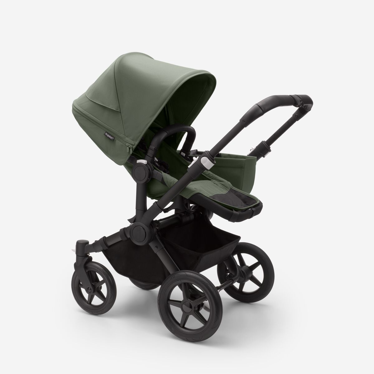Bugaboo Donkey 5 Mono komplett Schwarz/Waldgrün