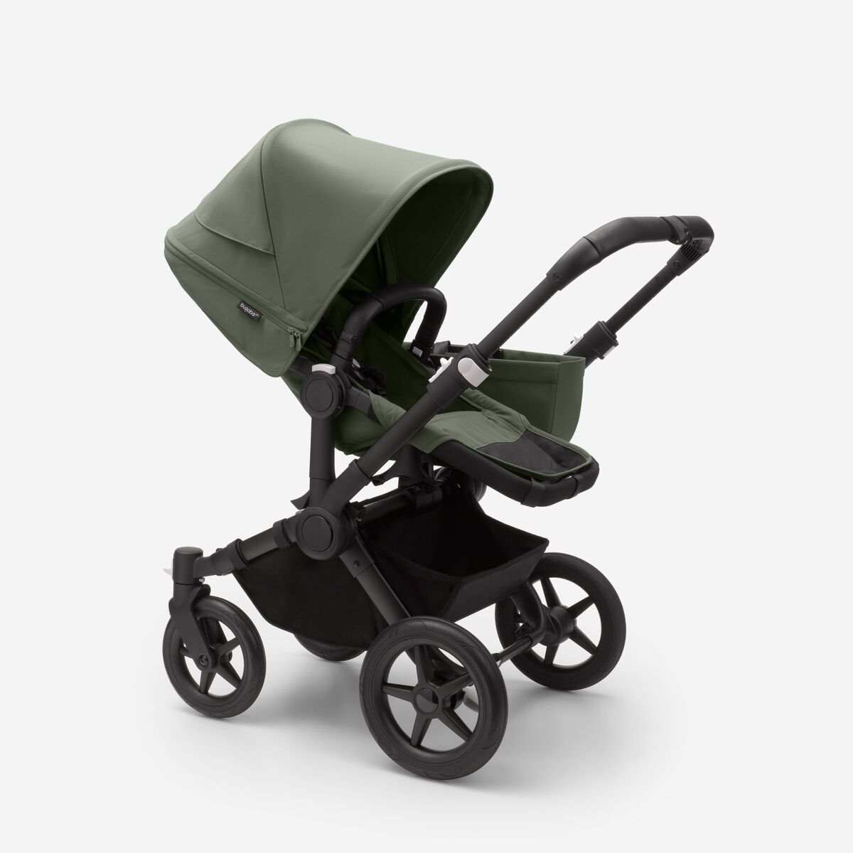 Bugaboo Donkey 5 Mono komplett Schwarz/Waldgrün