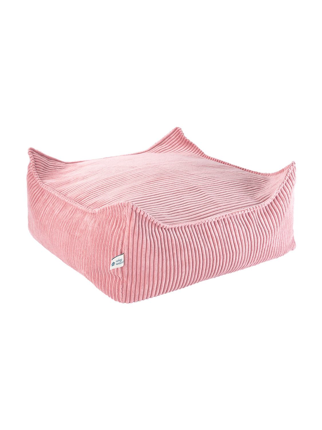 Square Ottoman/ Pink Mousse