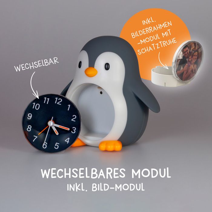 Nachtlicht & Wecker Poppy Pinguin