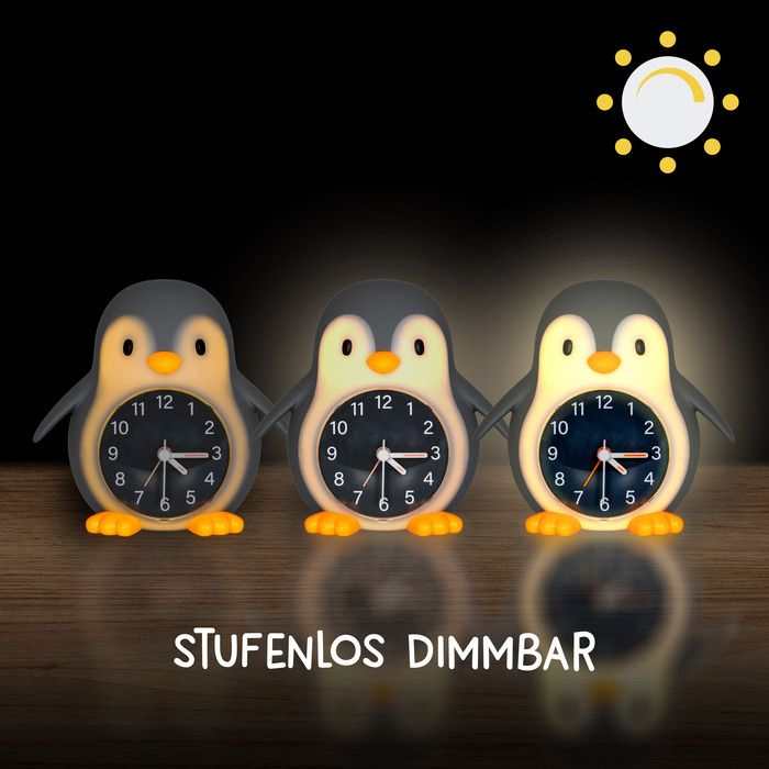 Nachtlicht & Wecker Poppy Pinguin