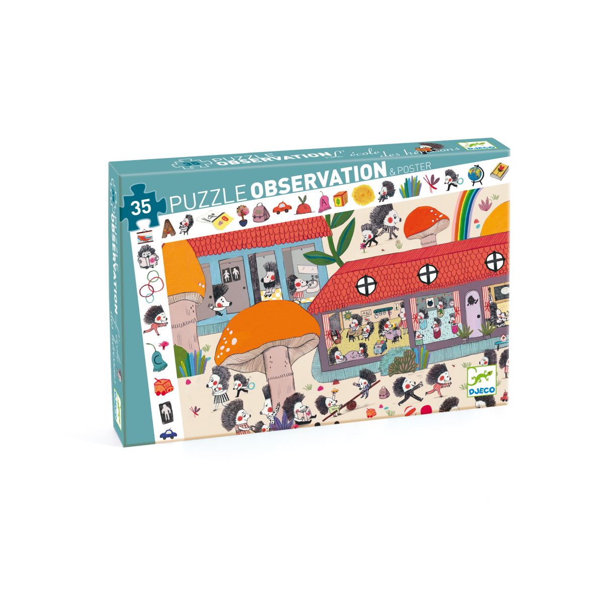 Wimmelpuzzle: Die Igelschule