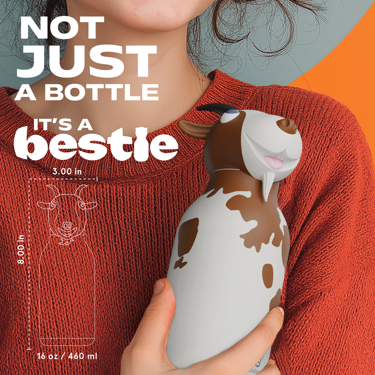 Trinkflasche Bestie- Kuh