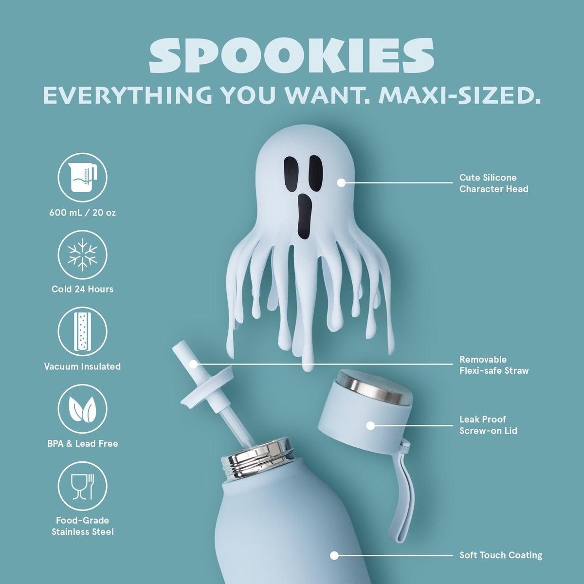 Trinkflasche Spookie- Geist