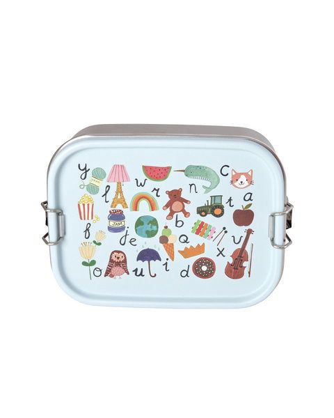 Lunchbox/ ABC Print blau 800 ml