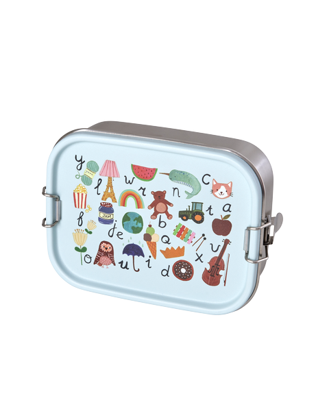 Lunchbox/ ABC Print blau 800 ml