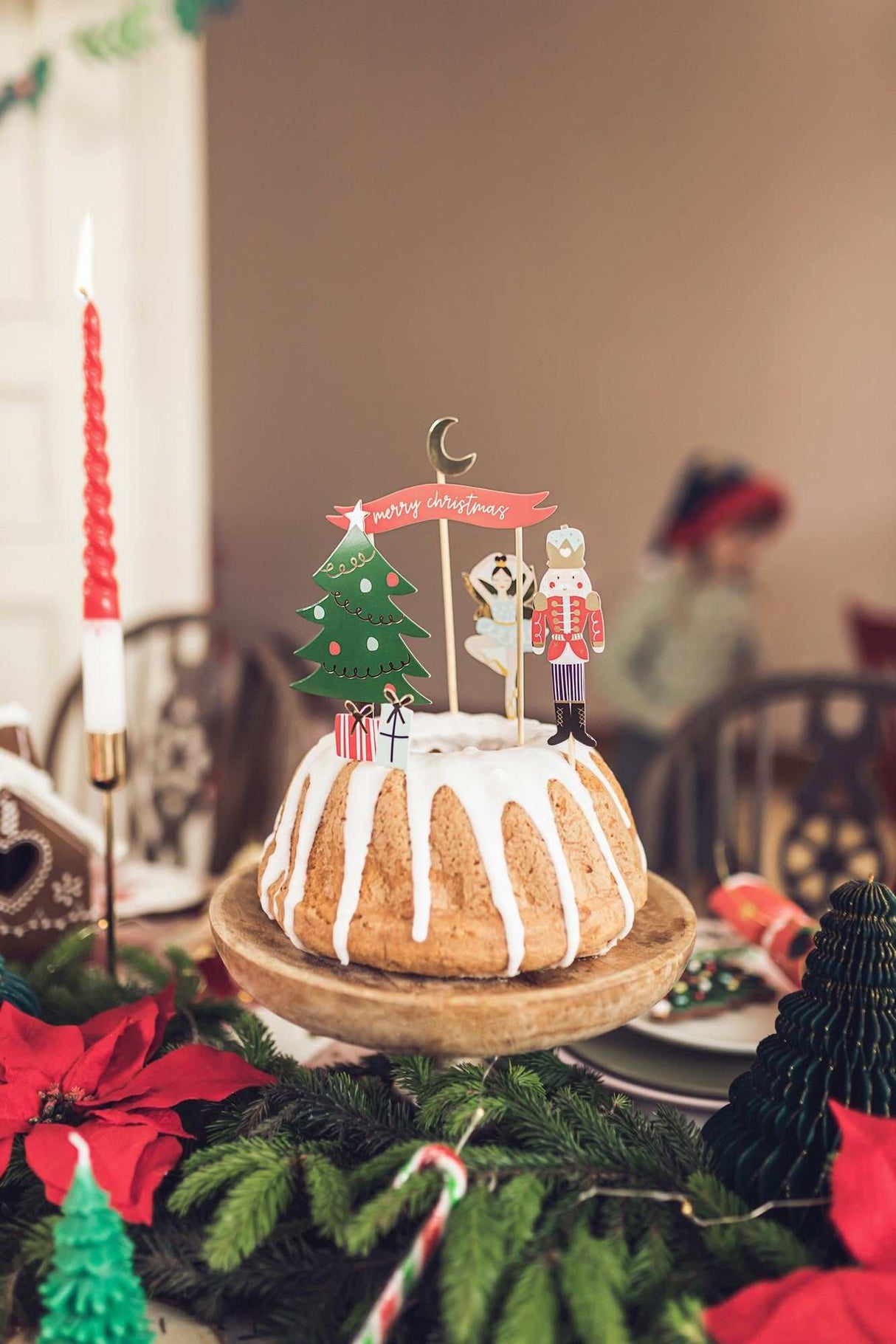 Stabkerzen Weihnachtsmann