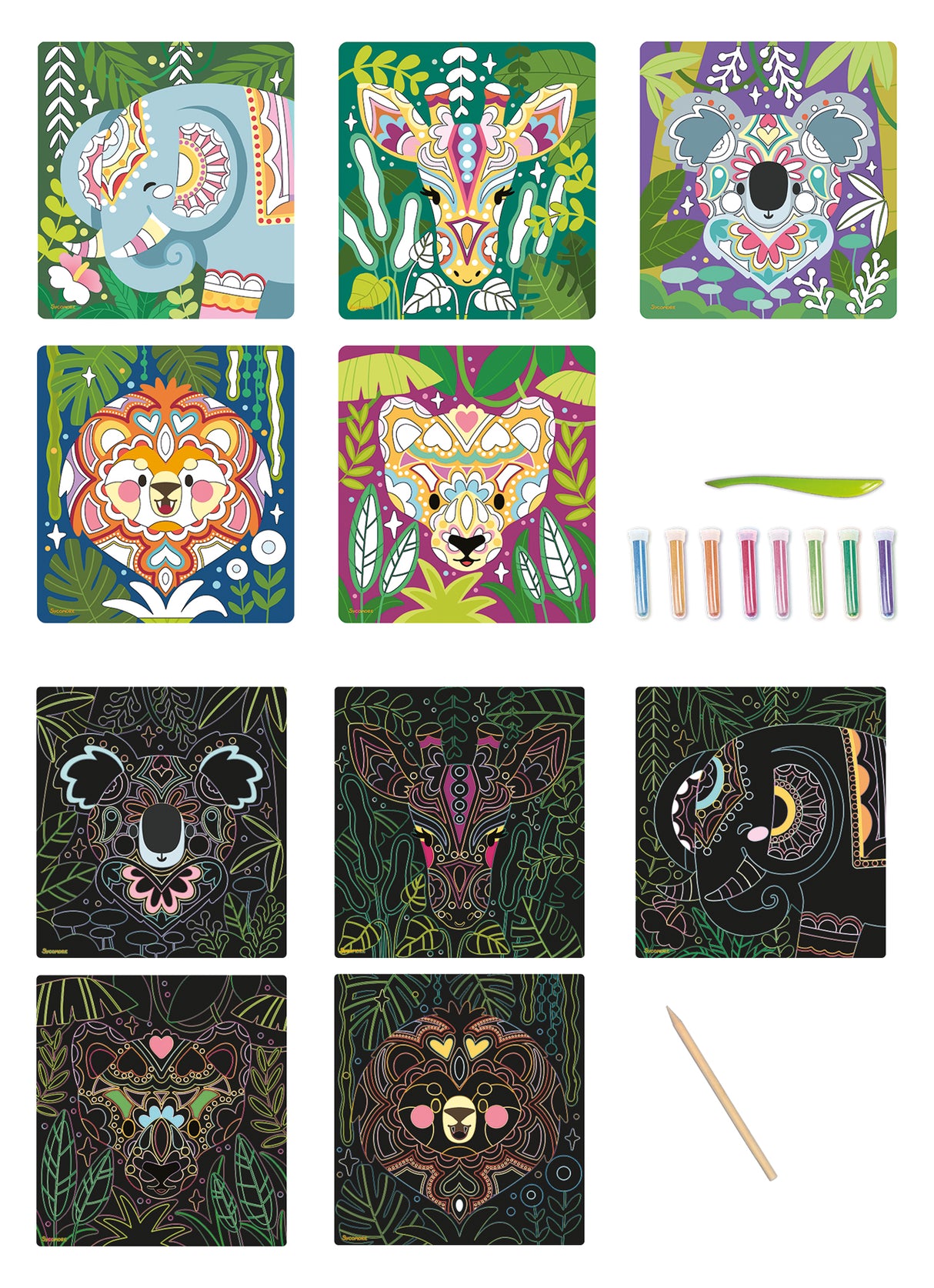 Kreativ- Box Kratzbild & Sand