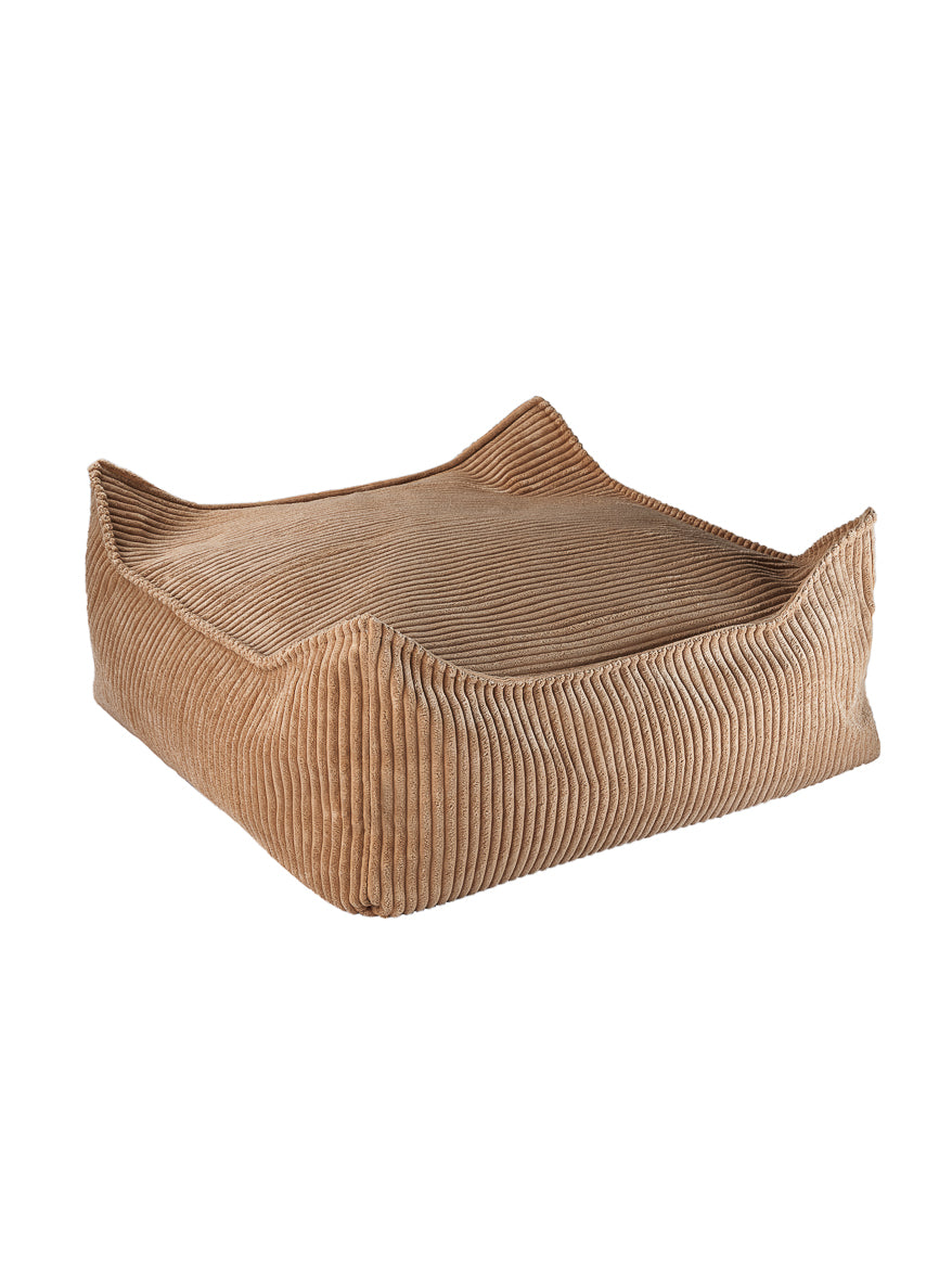 Square Ottoman/ Toffee