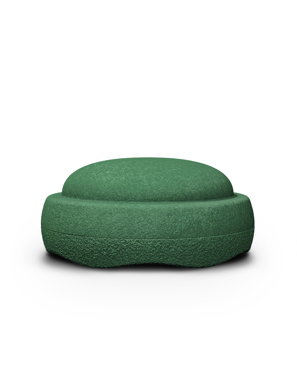 Dunkelgrüner Stapelstein Balance Board für Gleichgewichtsübungen und dynamisches Sitzen, recycelbar und robust