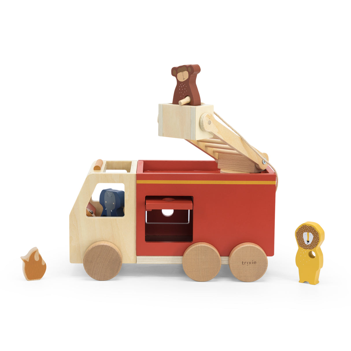 Holz Feuerwehrauto