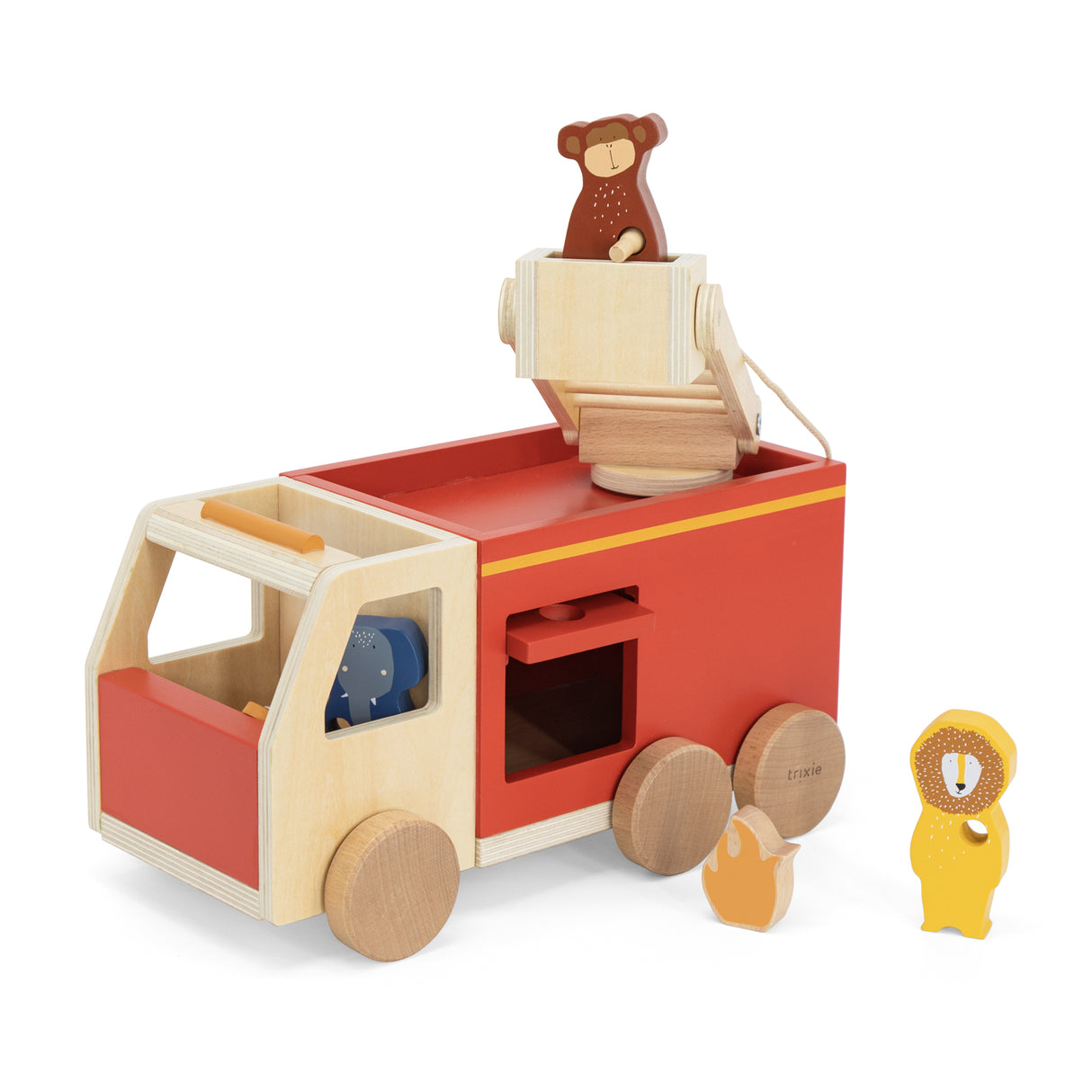 Holz Feuerwehrauto