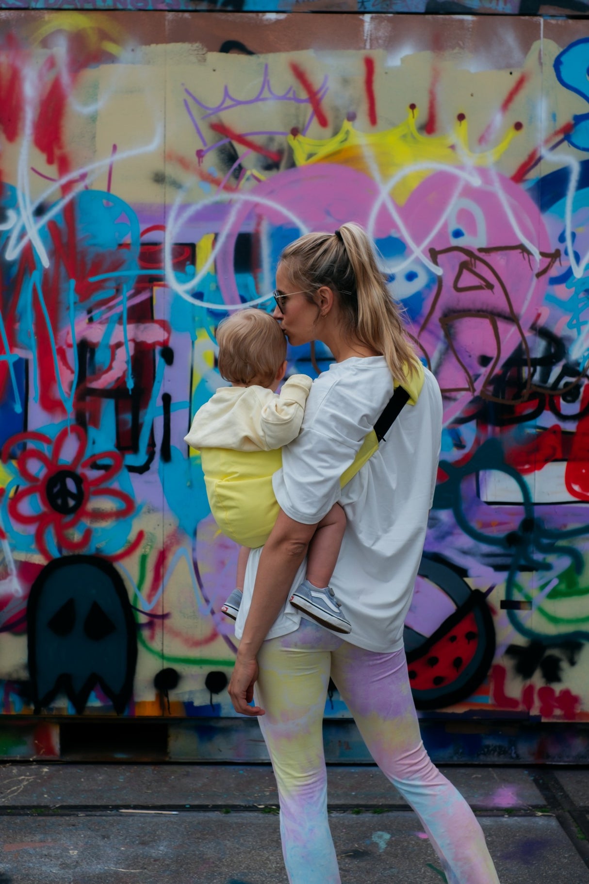 Kindertrage Leinen/ Lemon
