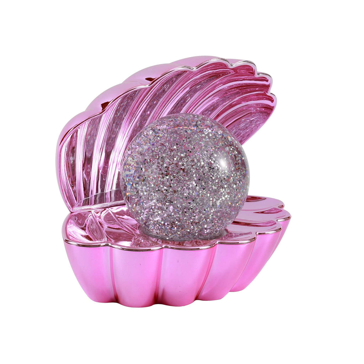 Muschellampe- metallisches rosa