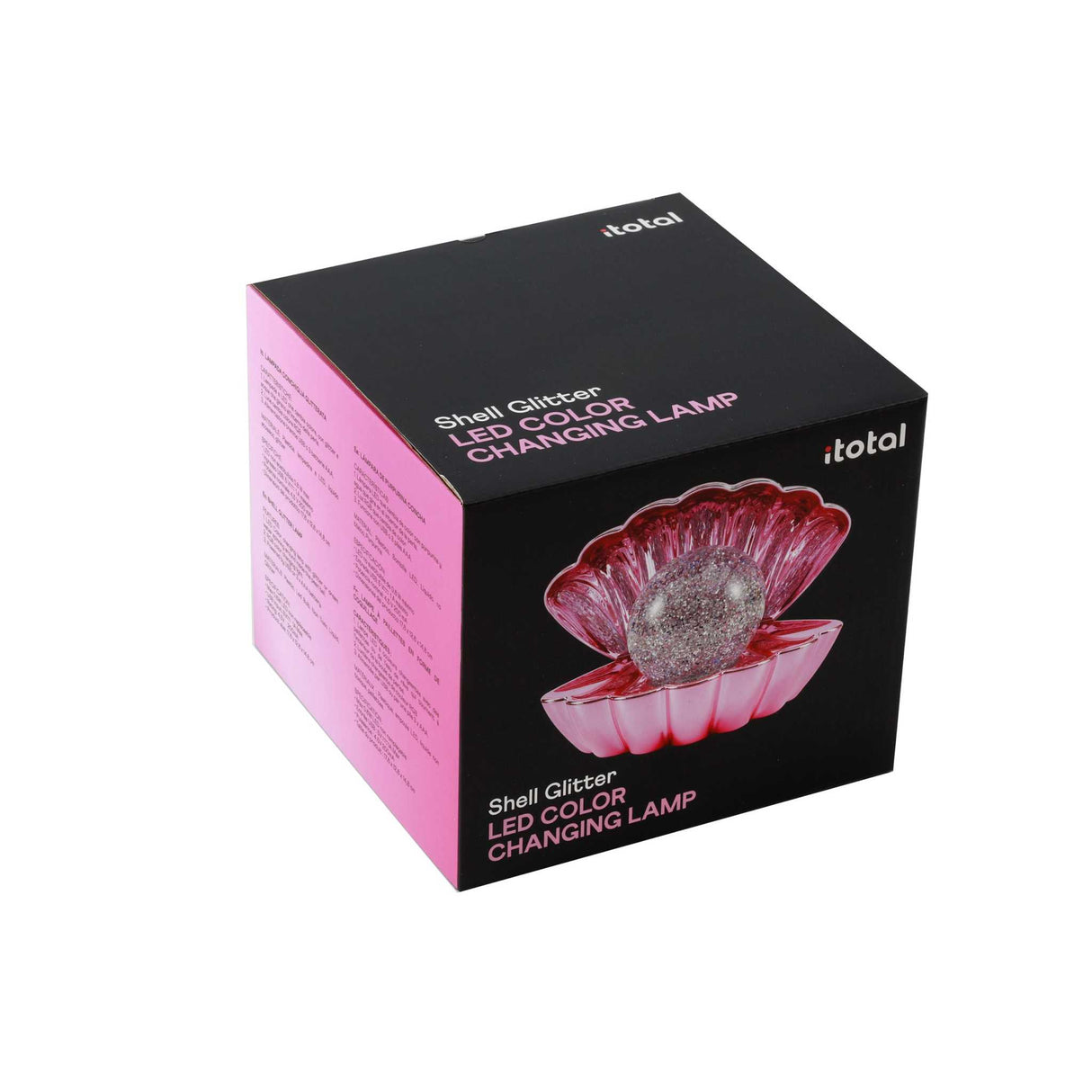 Muschellampe- metallisches rosa