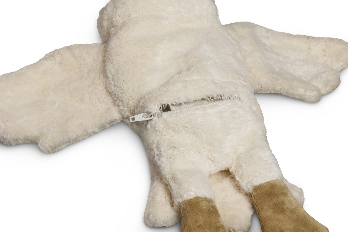 Kuscheltier & Wärmekissen Schneeeule klein