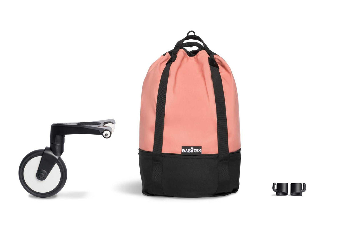 YOYO Bag ginger mit patentierter Rollbasis und einfachem Klicksystem für Kinderwagen