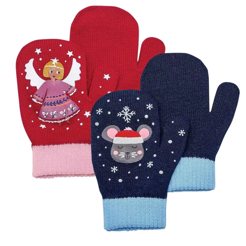 Nachtleuchtende Zauber-Handschuhe Engel oder Maus (1Stück)