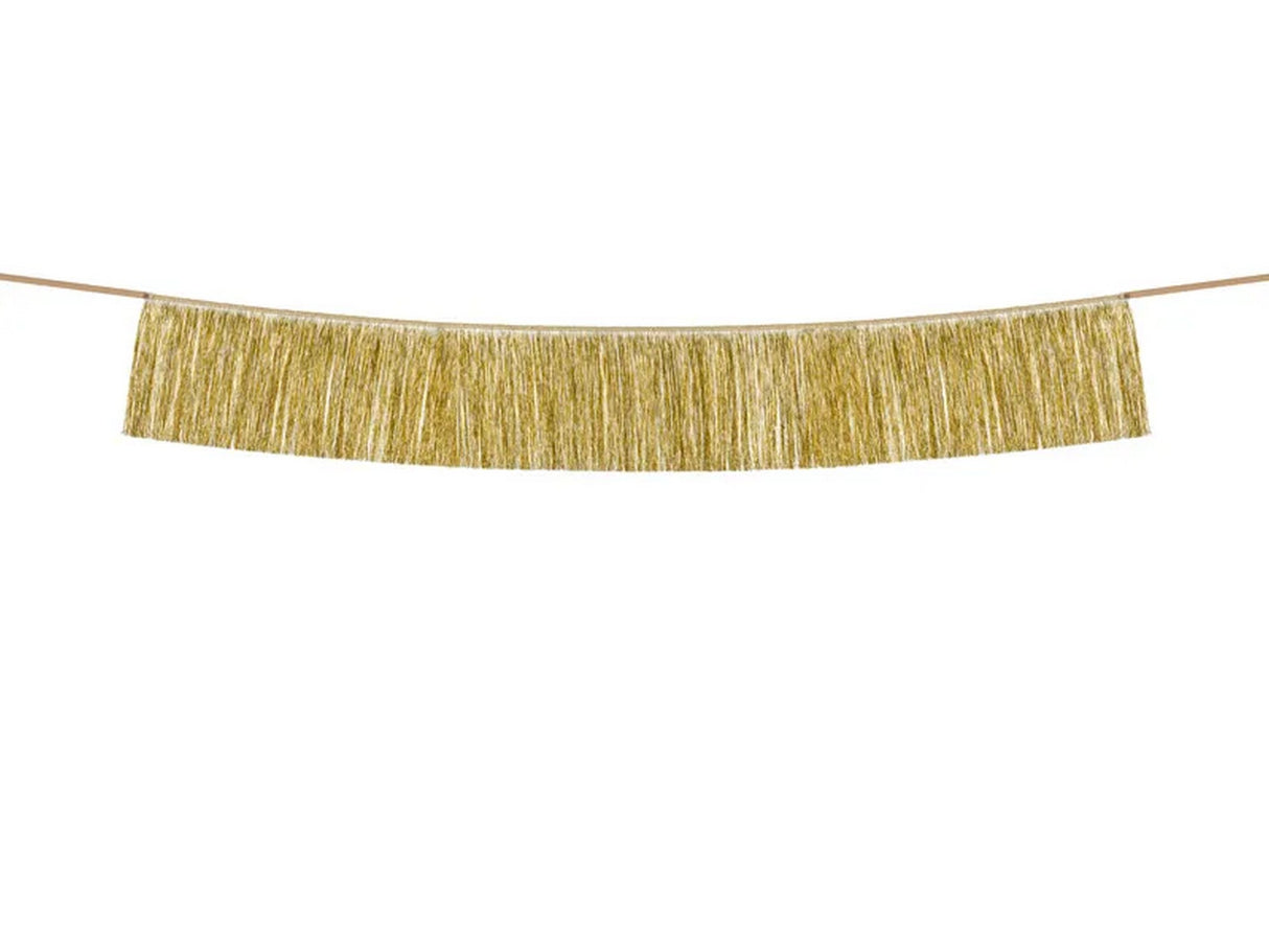 Girlande Quasten Gold