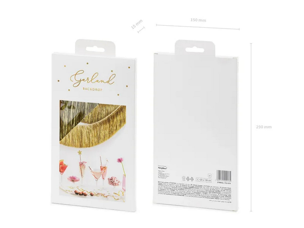 Girlande Quasten Gold