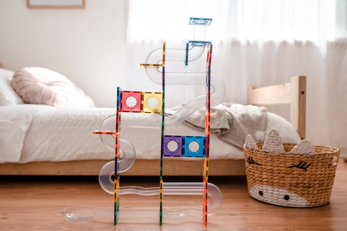 Magnetbausteine Rainbow Ball Run Pack 92 Teile