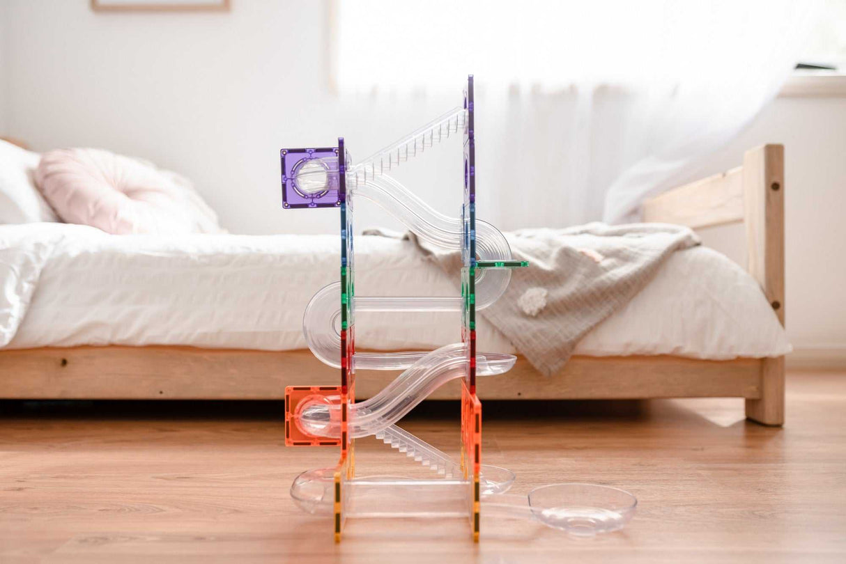 Magnetbausteine Rainbow Ball Run Pack 92 Teile