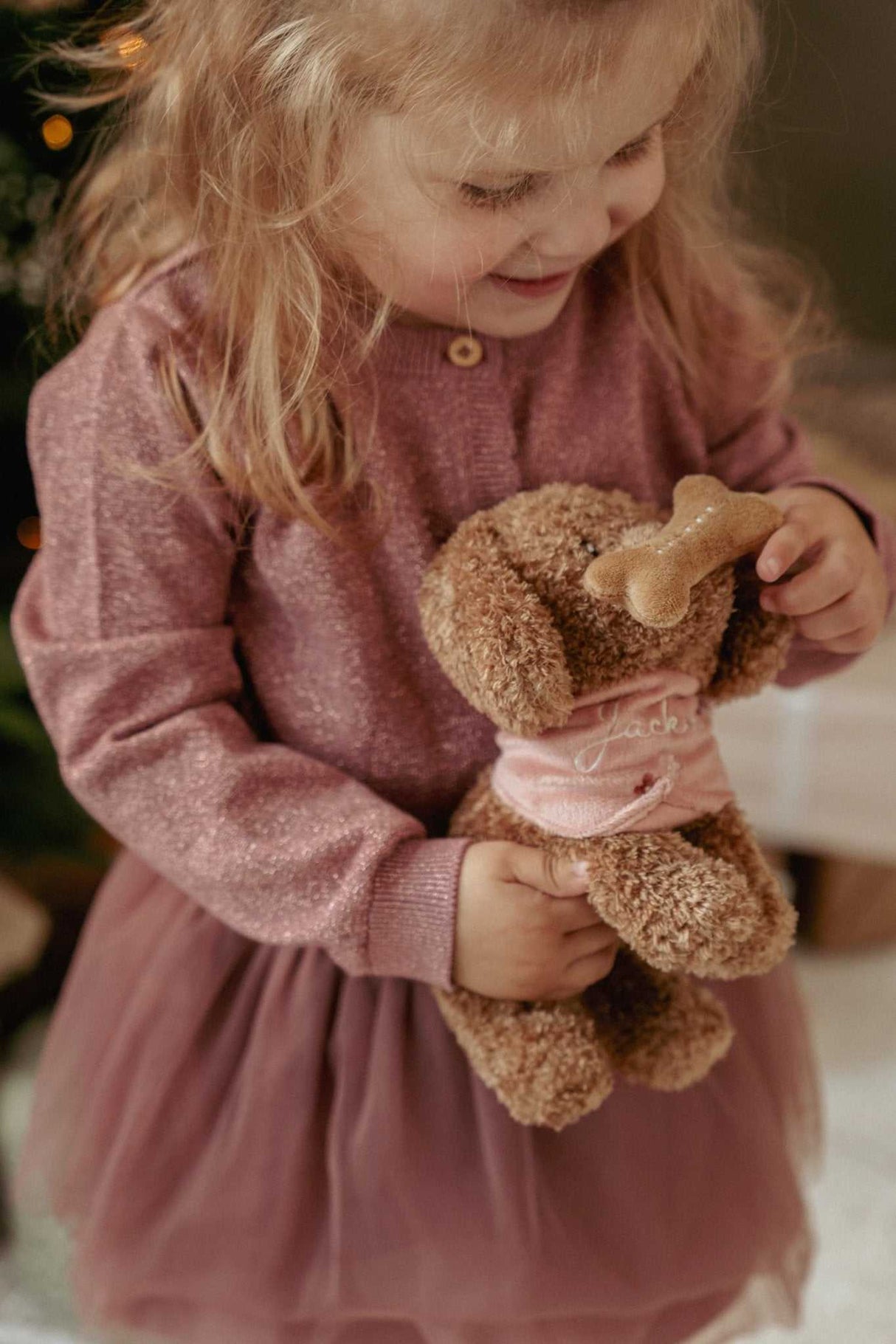 Plüschhund Jackie in Tasche