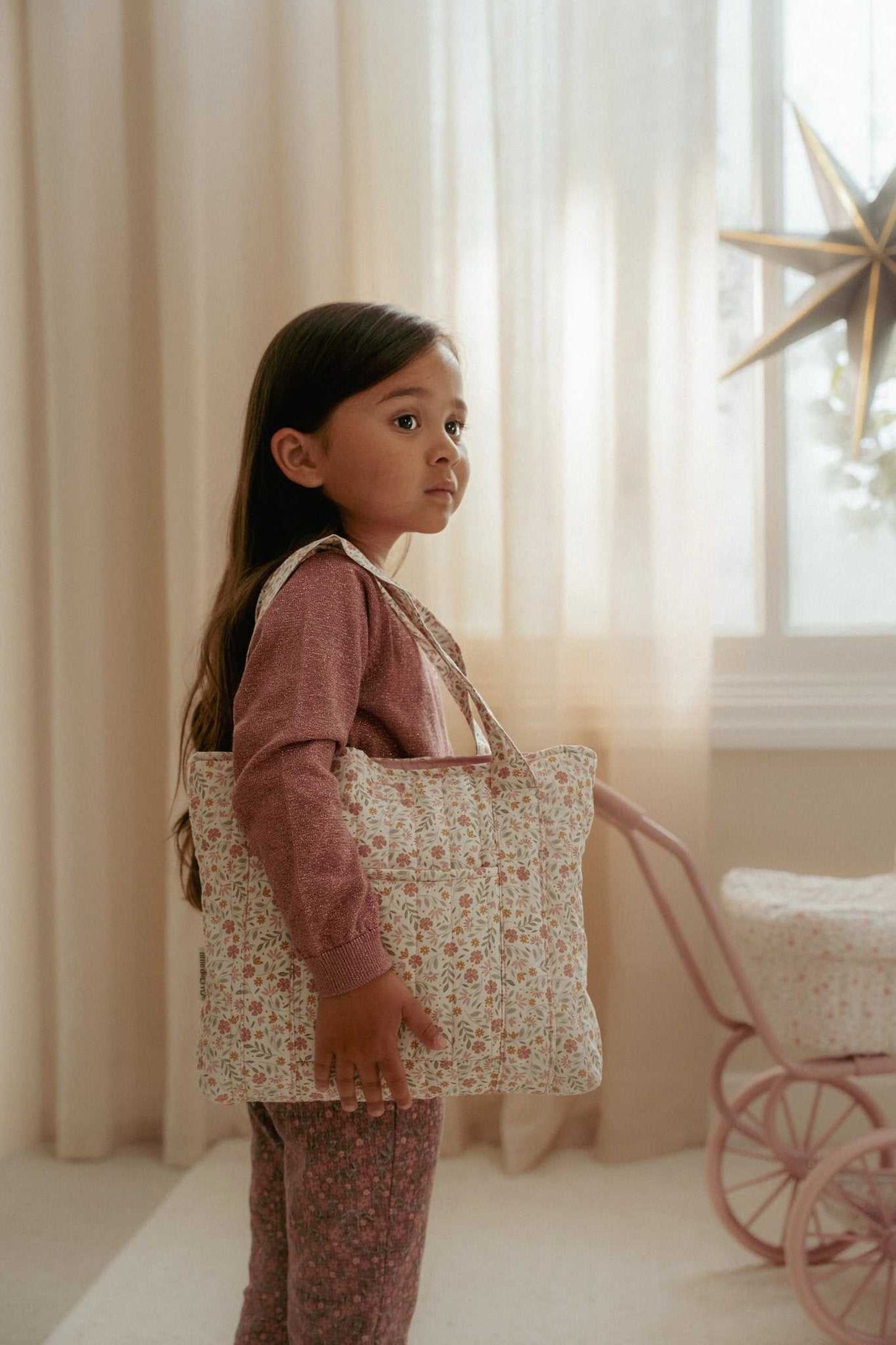 Puppenwickeltasche/ Soft Flowers