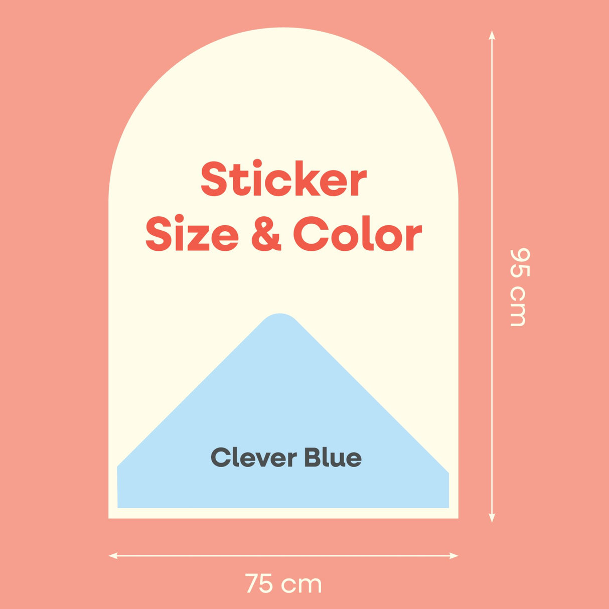 Magnetischer Wandsticker - Clever Blue