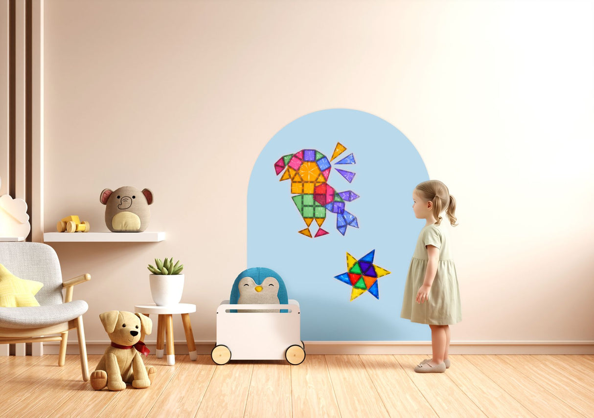 Magnetischer Wandsticker - Clever Blue