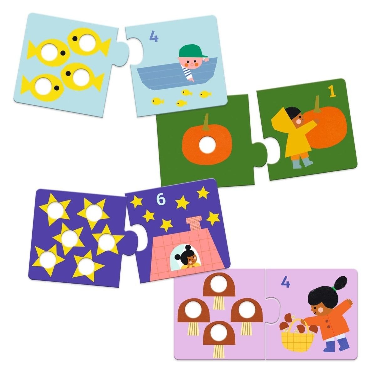Lernspiel: Puzzle Duo: Erste Zahlen