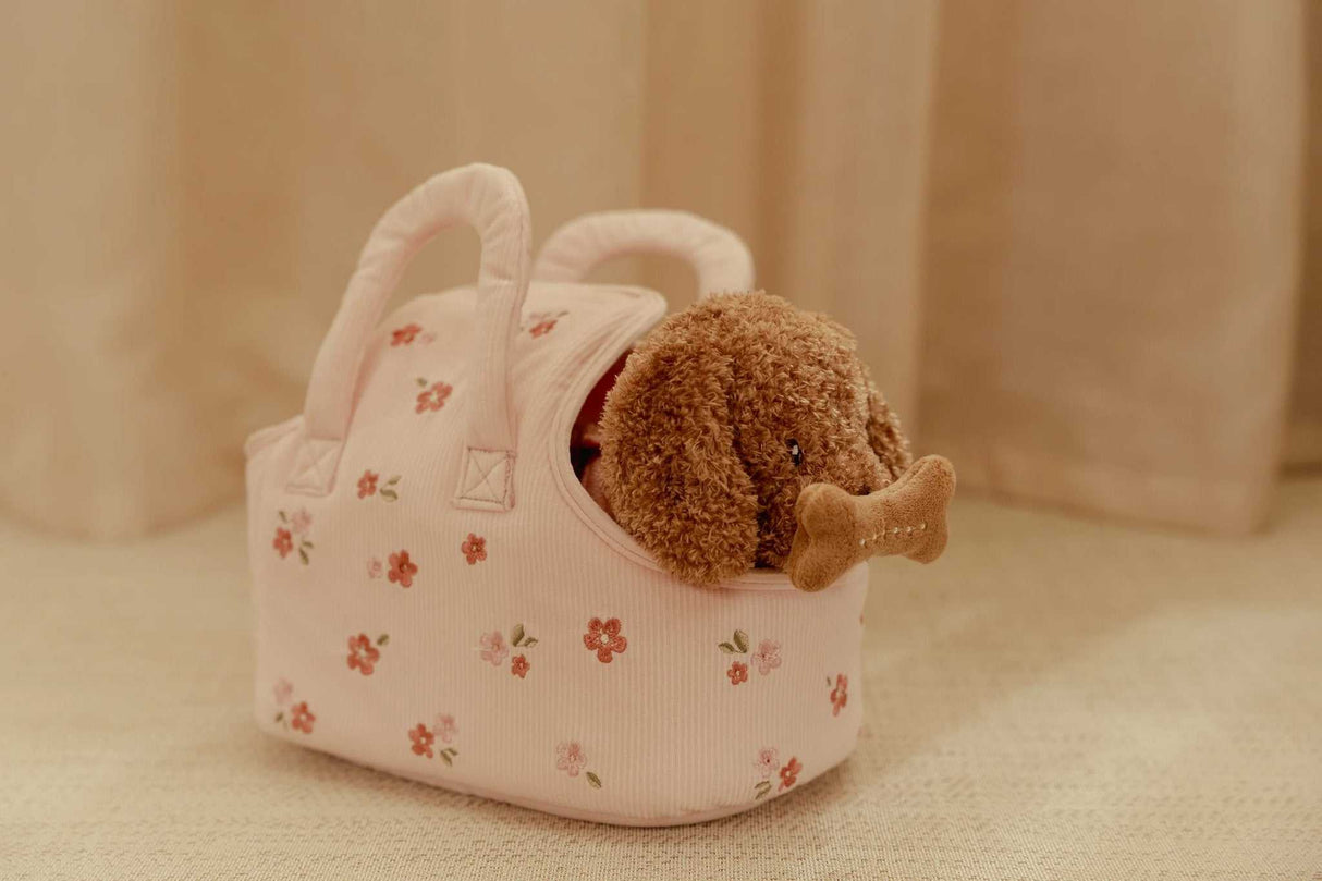 Plüschhund Jackie in Tasche