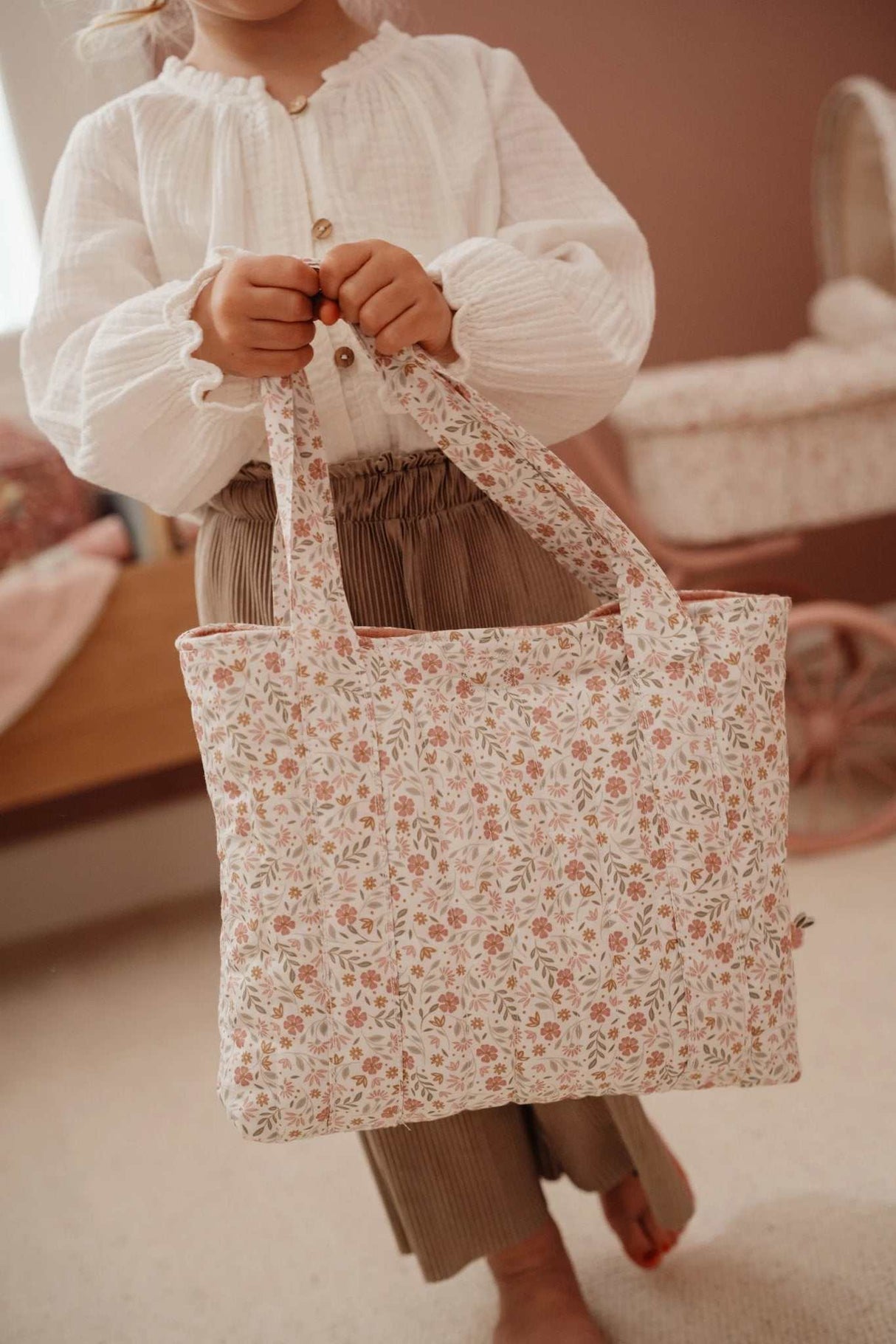 Puppenwickeltasche/ Soft Flowers