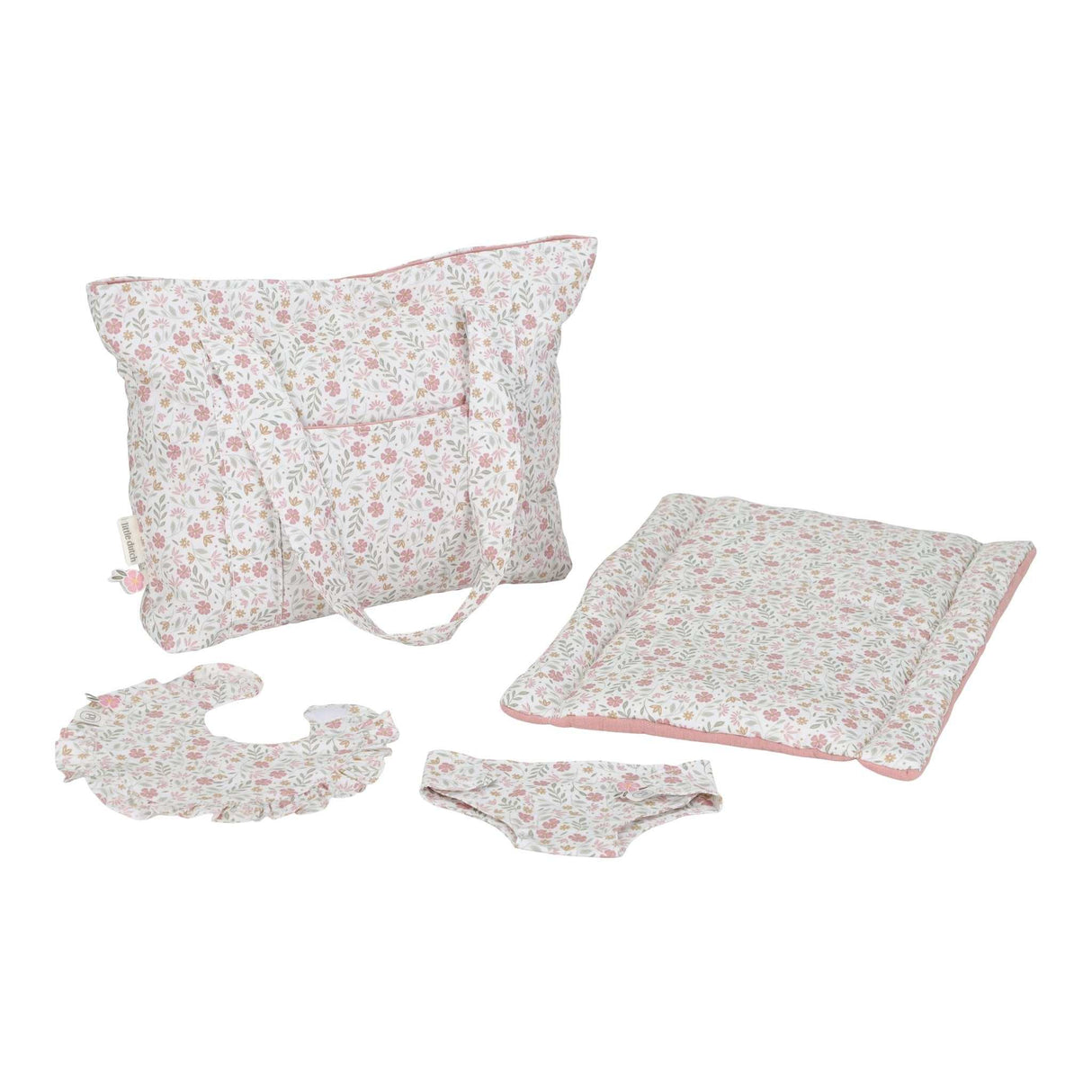 Puppenwickeltasche/ Soft Flowers