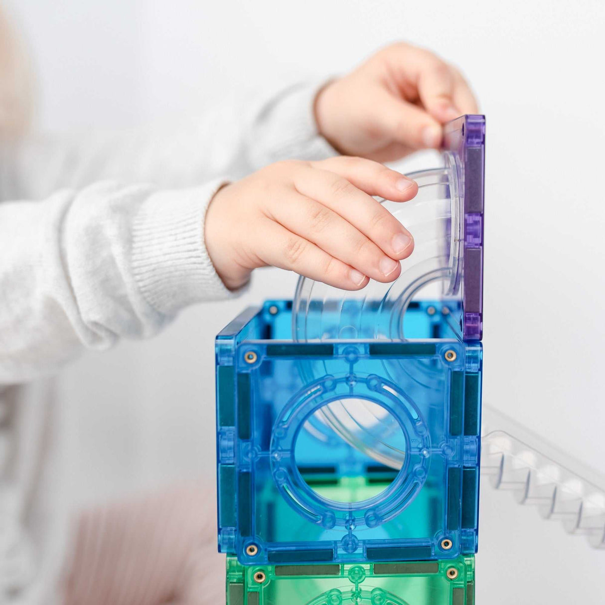 Magnetbausteine Rainbow Ball Run Pack 92 Teile