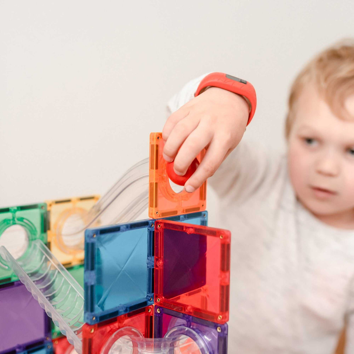 Magnetbausteine Rainbow Ball Run Pack 92 Teile